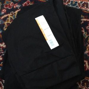 5 pair of high rise black cotton leggings